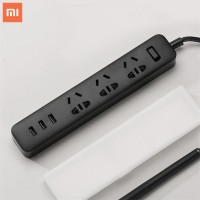 سه راهی برق مشکی با سه پورت یو اس بی می شیاومی شیامی شیائومی | Xiaomi Mi Power Strip 3 Sockets 3 USB Ports Black